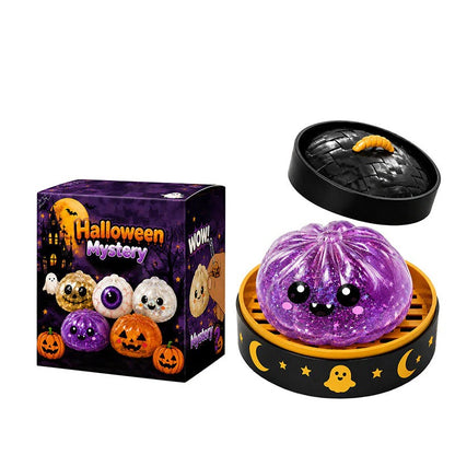Halloween Mystery Squishy Toys, Cute Dumpling Stress Relief Squeeze Toys