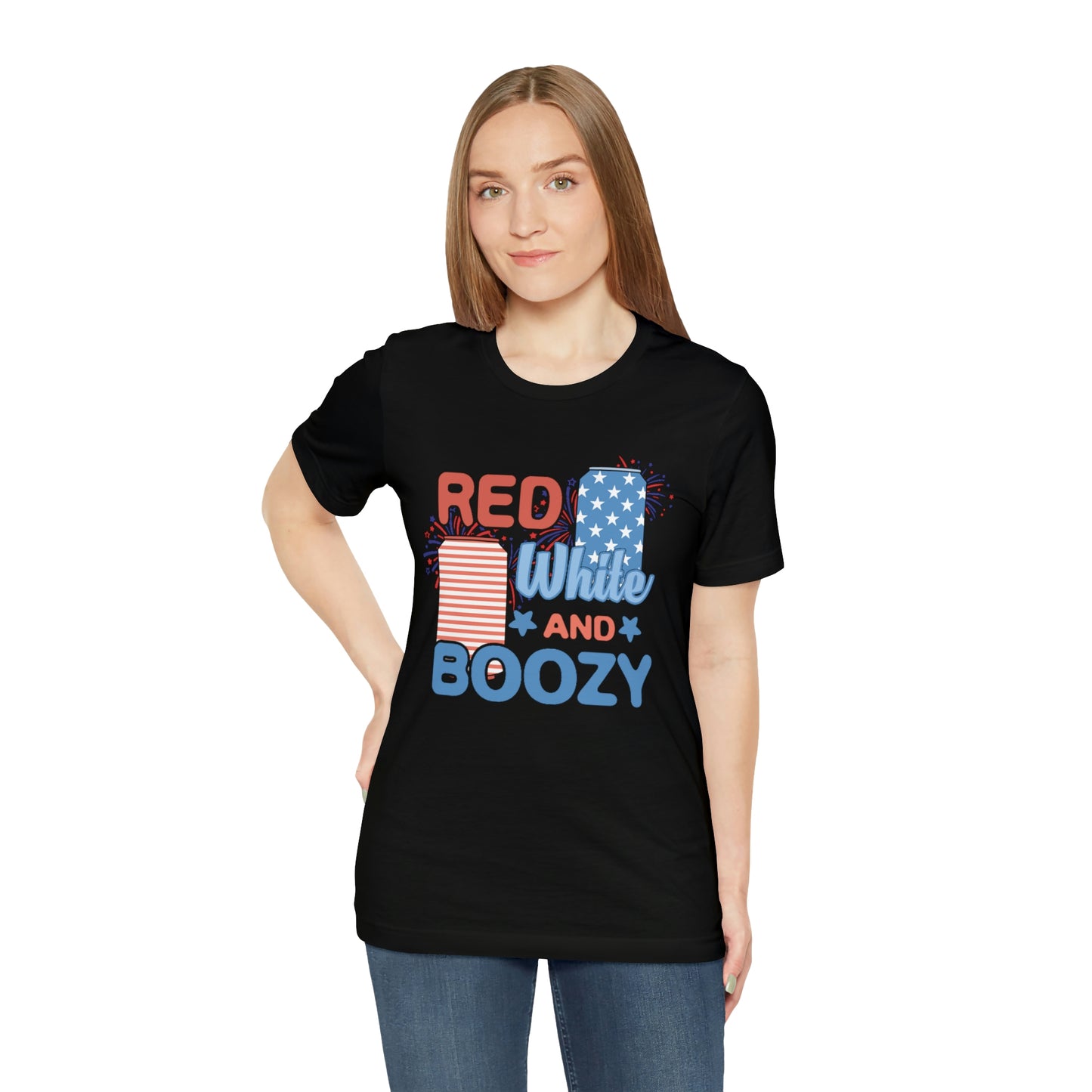 Red Bhite and Boozy Shirt