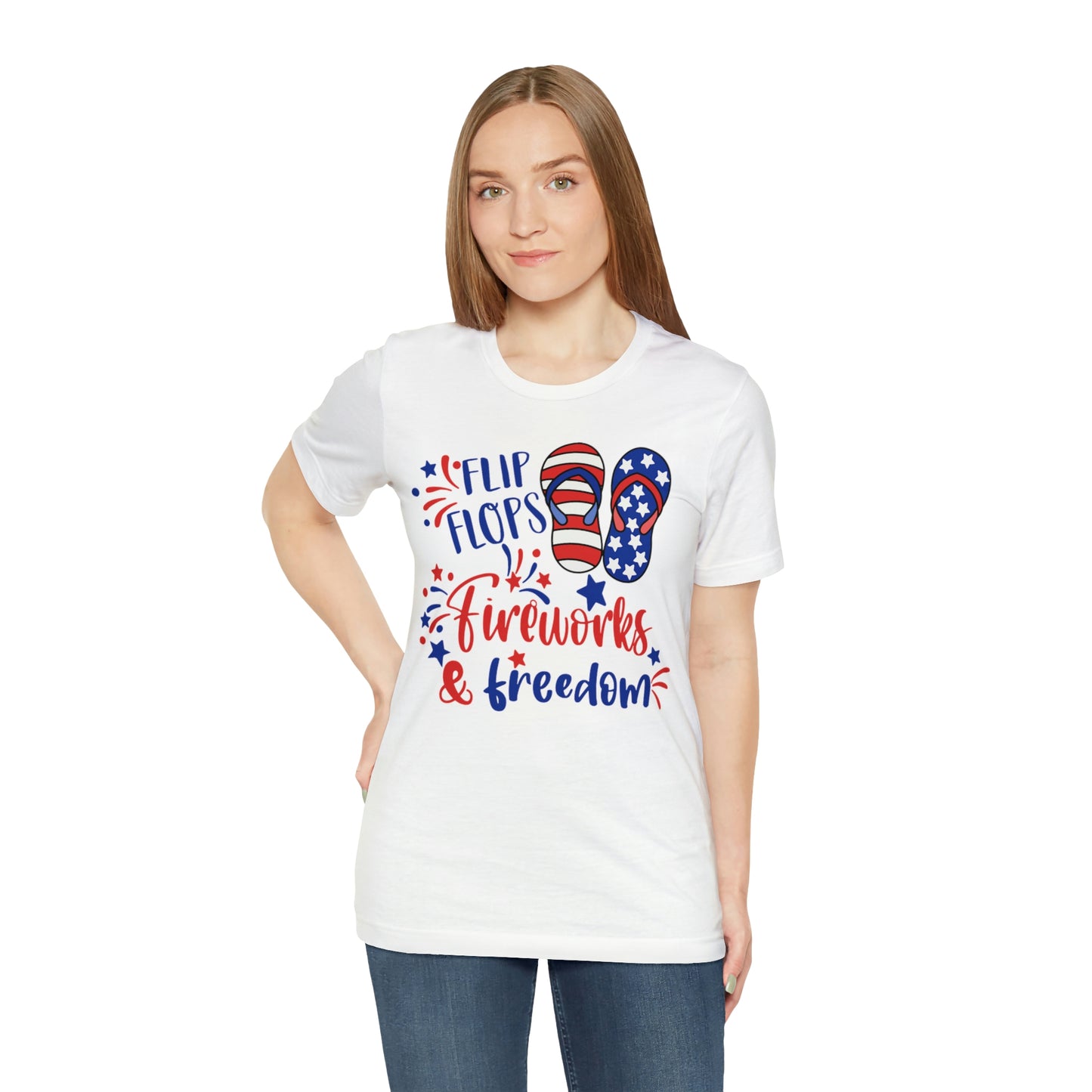 Flip Flops Fireworks & Freedom Shirt