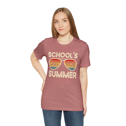 Schools Out for Summer Retro Sunglasses Shirt