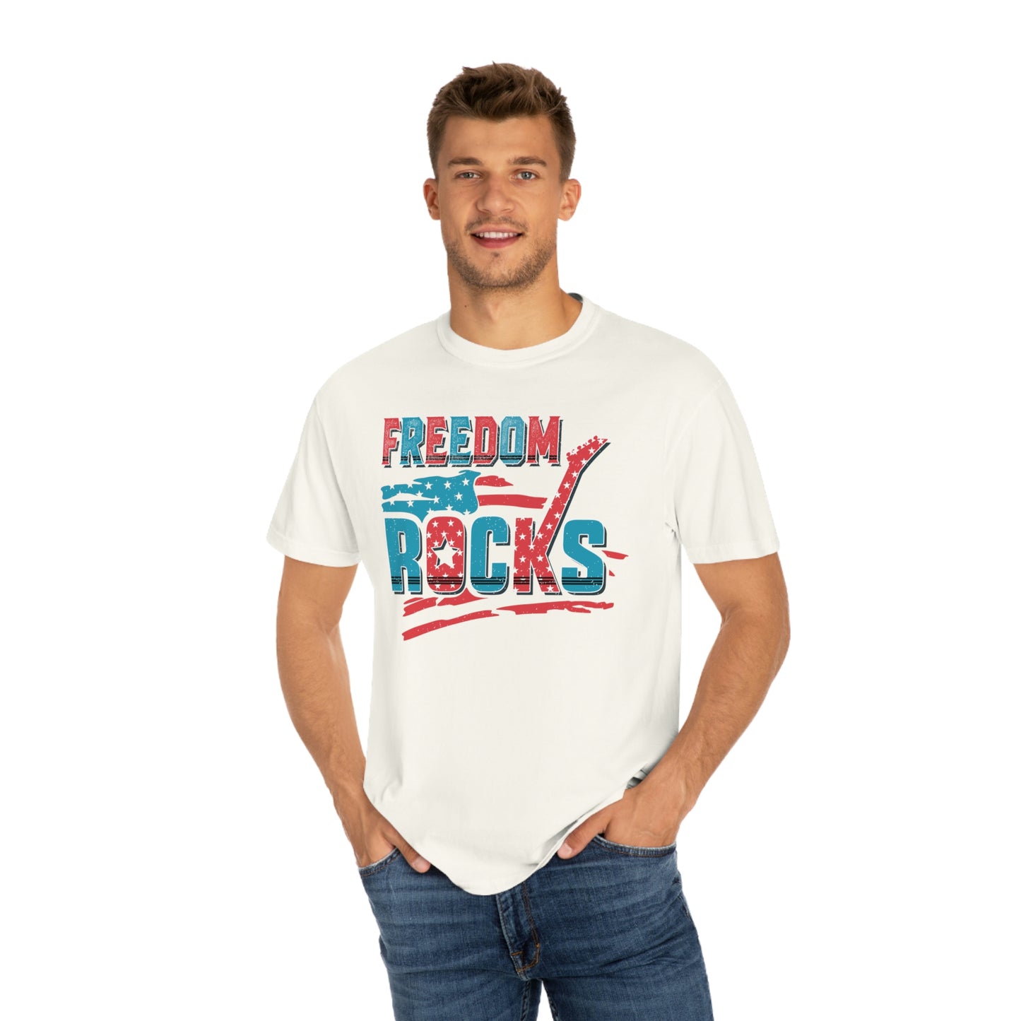 Retro Freedom Rocks Comfort Colors Shirt