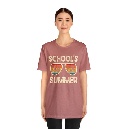 Schools Out for Summer Retro Sunglasses Shirt