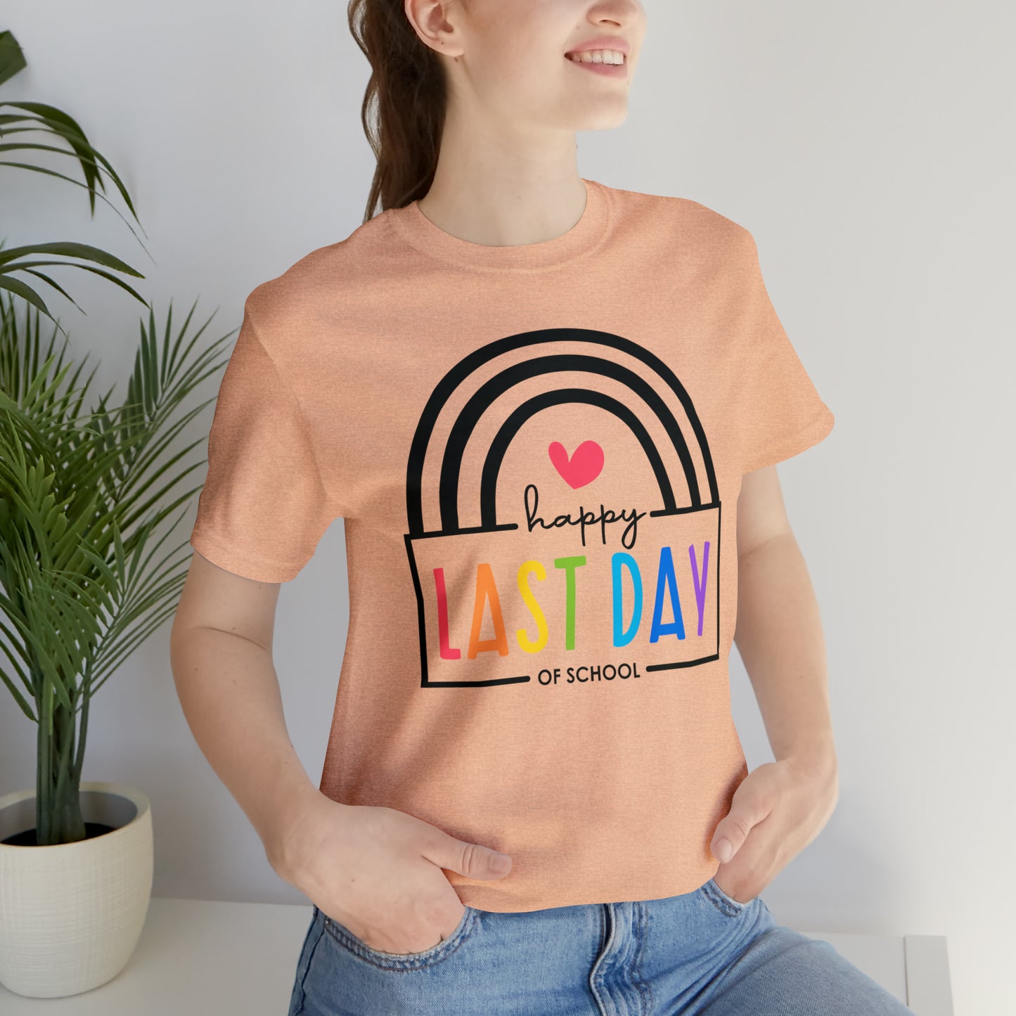 Happy Last Day Of School Teacher Student Graduation Rainbow Shirt