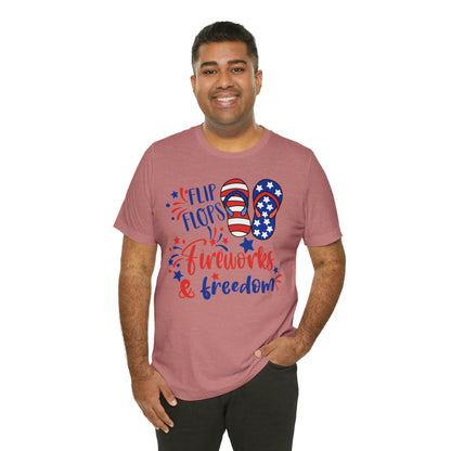 Flip Flops Fireworks & Freedom Shirt