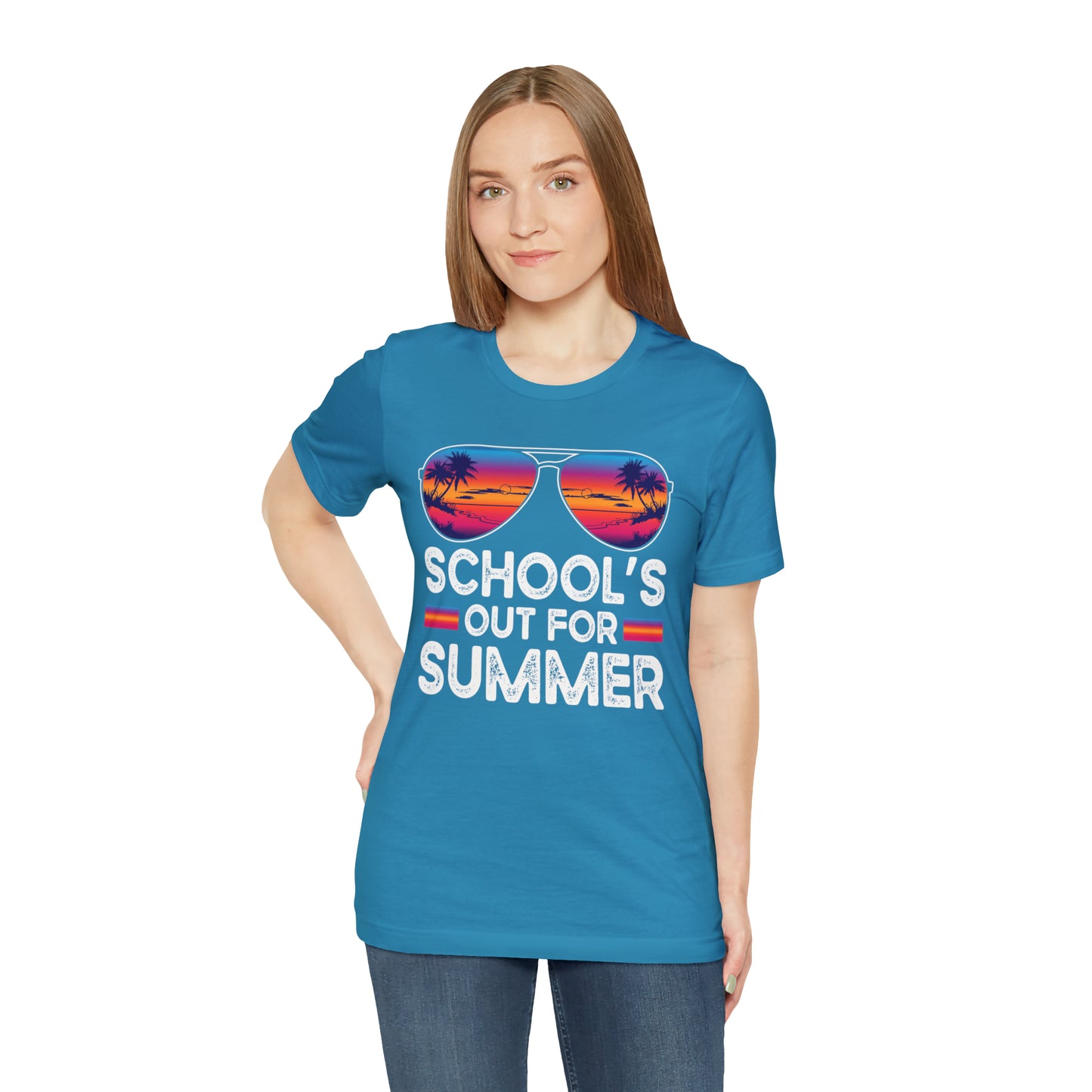 Schools Out for Summer Tropical Sunglasses Shirt