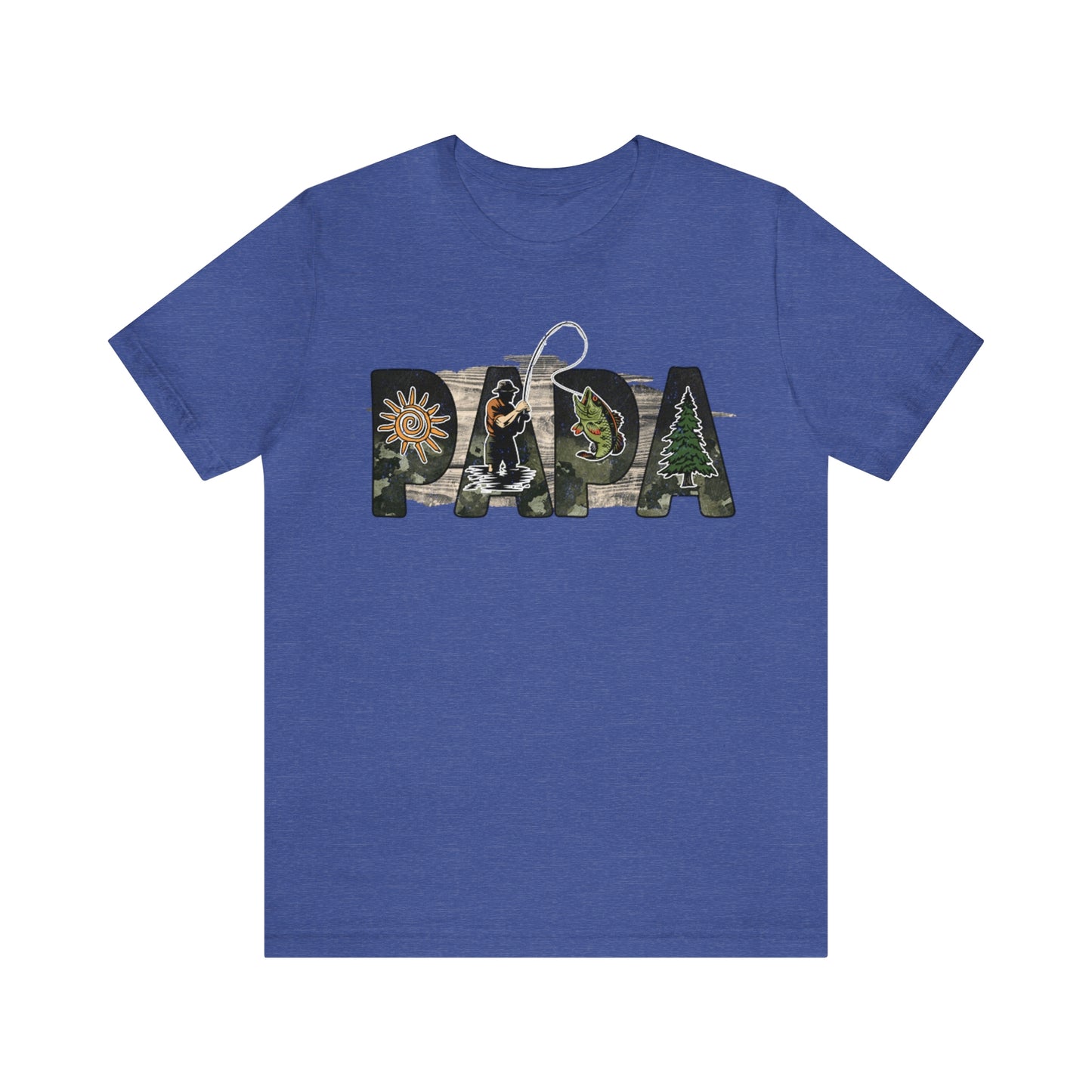 Papa Fishing in Nature Shirt