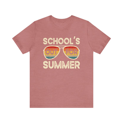 Schools Out for Summer Retro Sunglasses Shirt