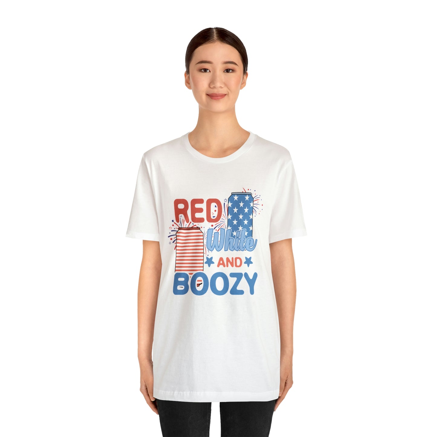 Red Bhite and Boozy Shirt