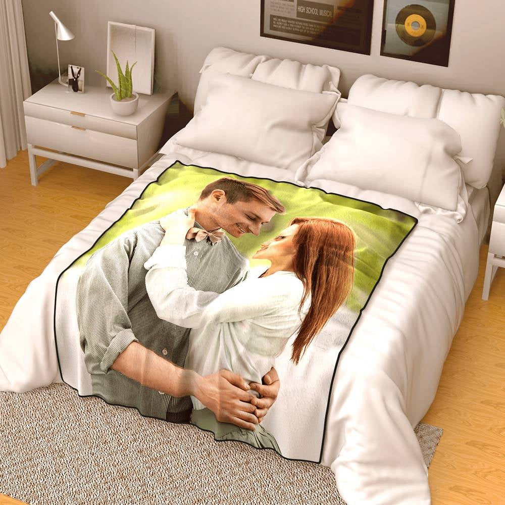 Personalized Picture Fleece Throw Blanket