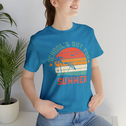 Schools Out For Summer Retro Tropical Shirt