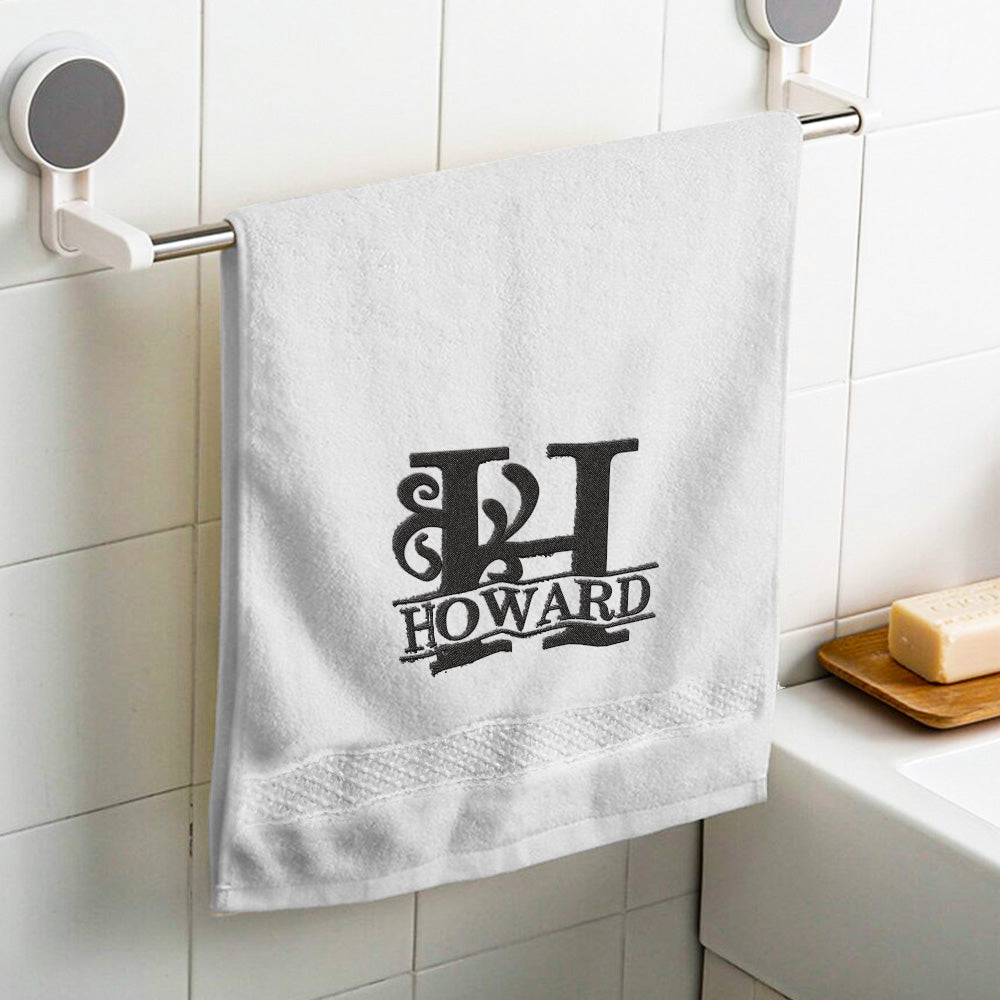 Custom Embroidered Towels Personalized Monogrammed and Name Towel Gift