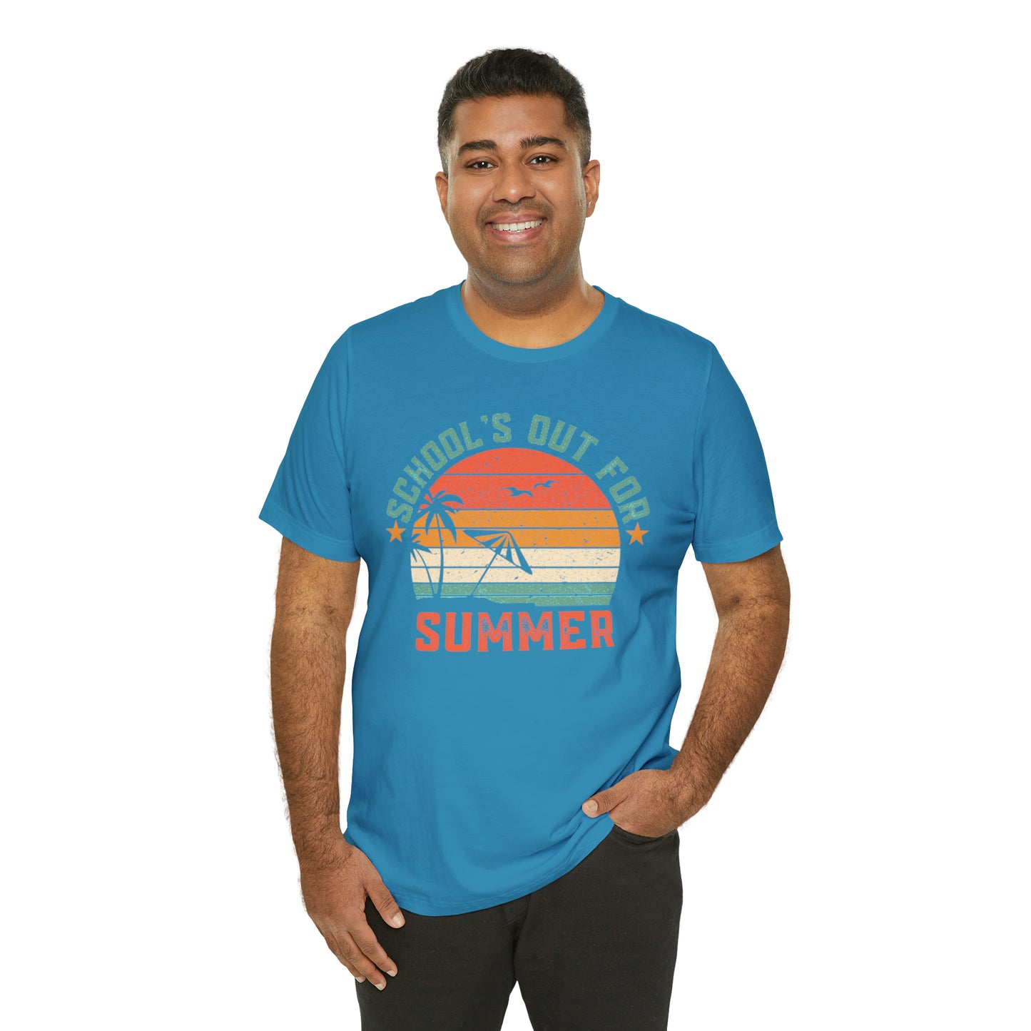 Schools Out For Summer Retro Tropical Shirt