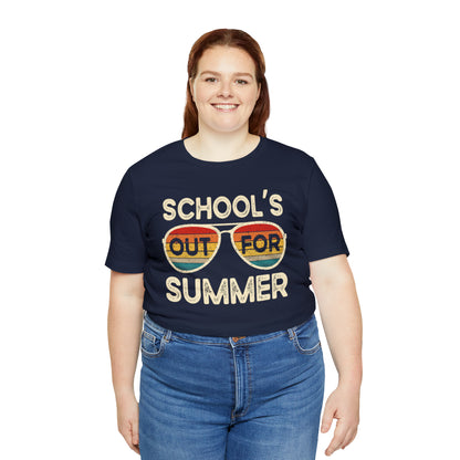 Schools Out for Summer Retro Sunglasses Shirt