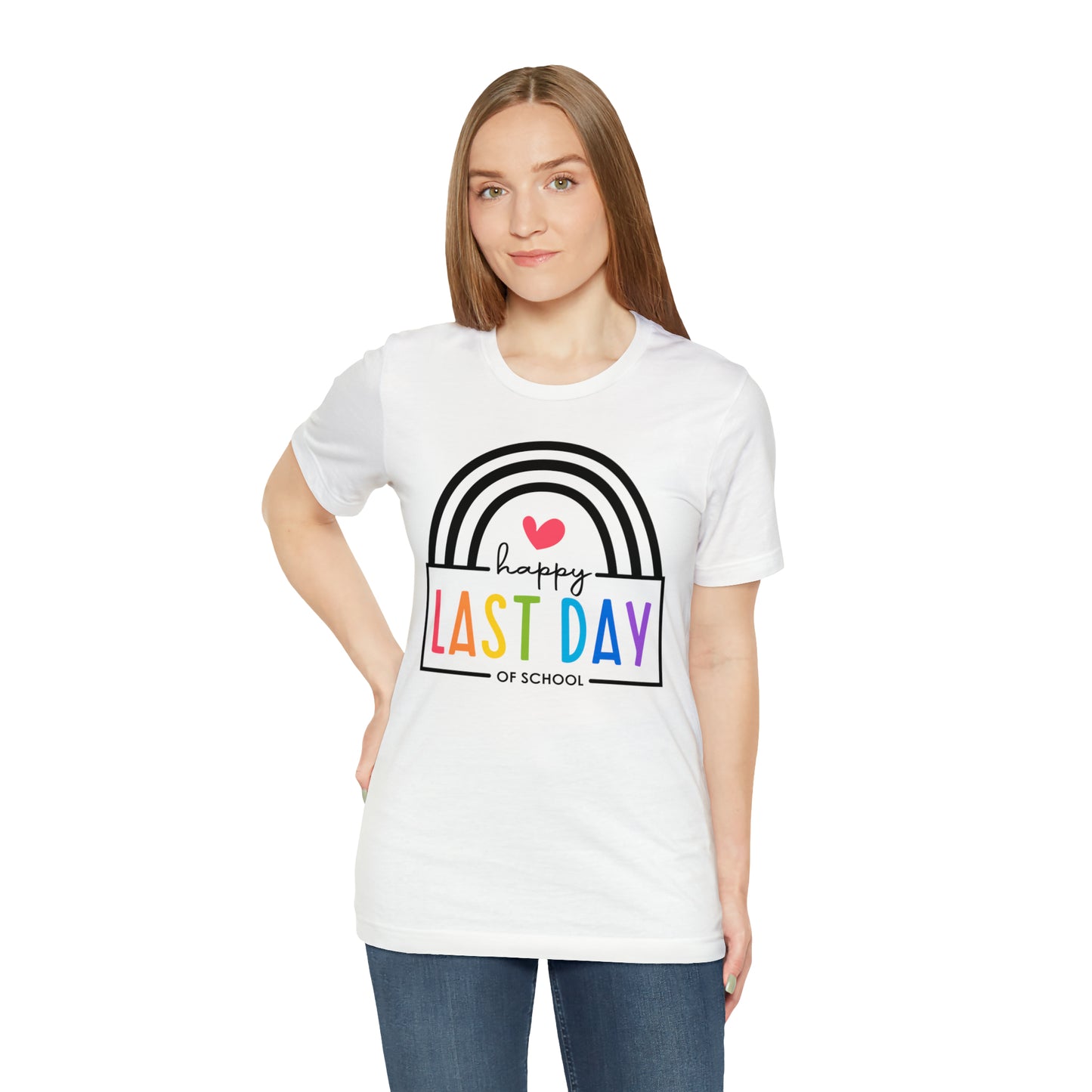 Happy Last Day Of School Teacher Student Graduation Rainbow Shirt