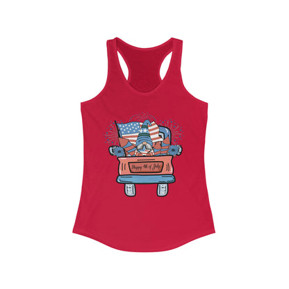 4th of July Gnome in Red Truck Tank