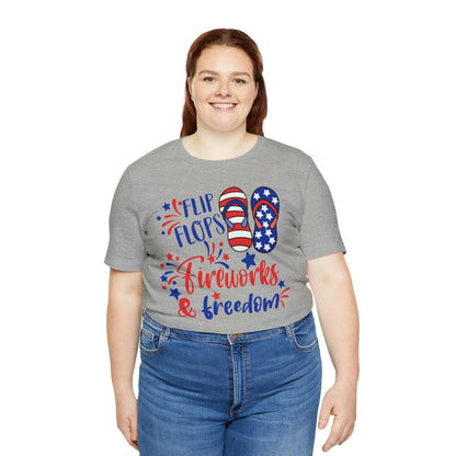 Flip Flops Fireworks & Freedom Shirt