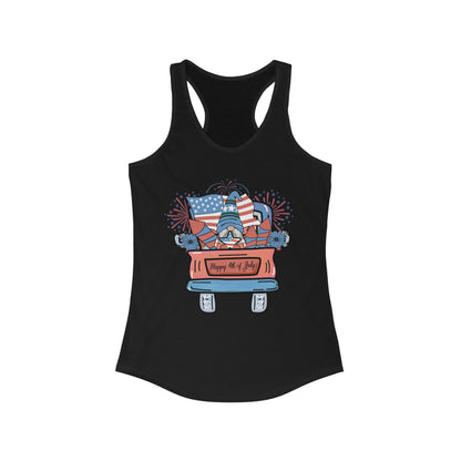 4th of July Gnome in Red Truck Tank