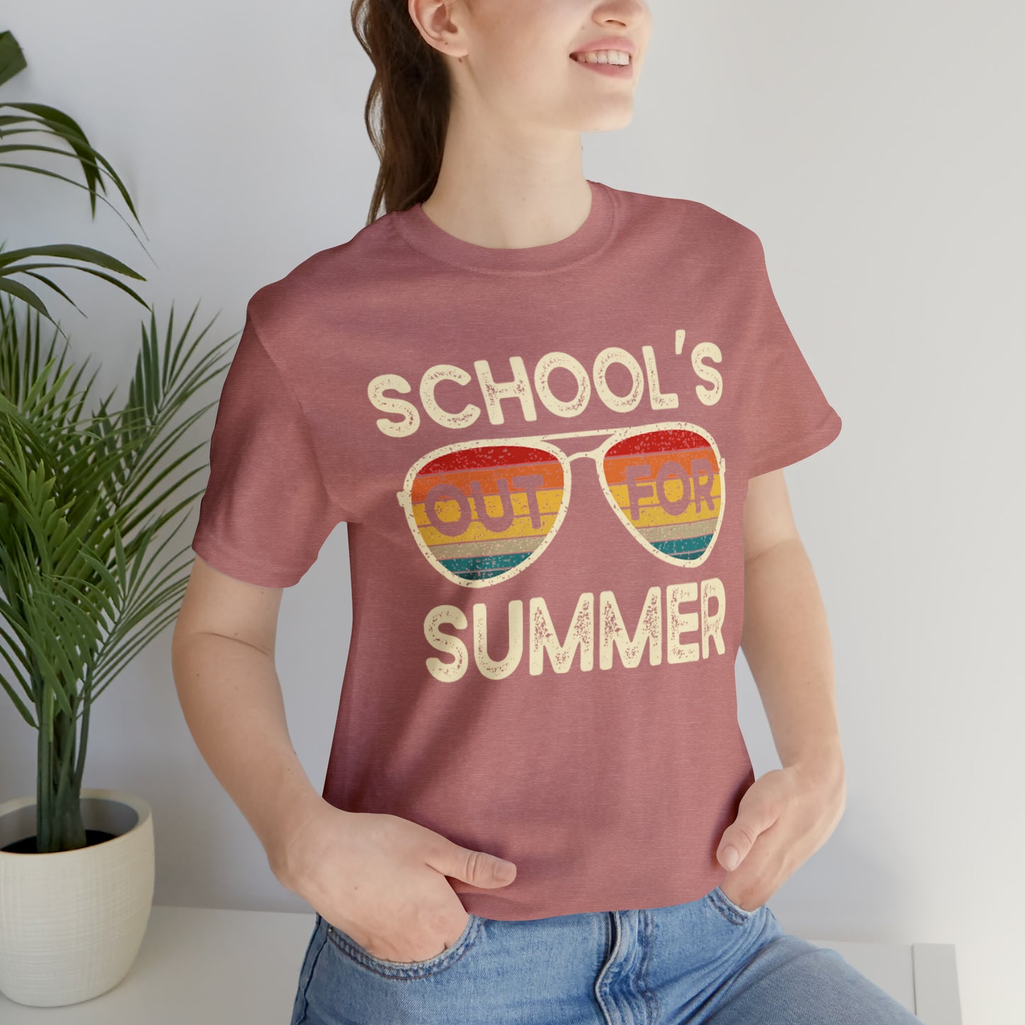 Schools Out for Summer Retro Sunglasses Shirt