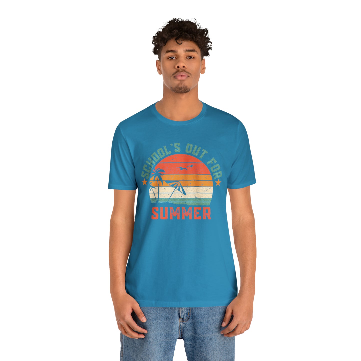 Schools Out For Summer Retro Tropical Shirt