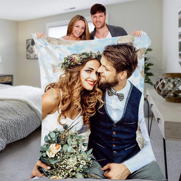 Personalized Picture Fleece Throw Blanket