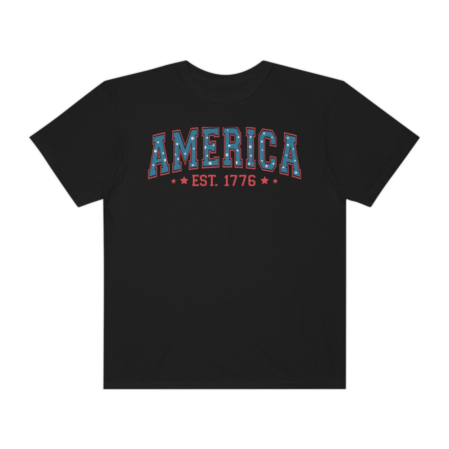 Retro 4th of July America Est 1776 Comfort Colors Shirt