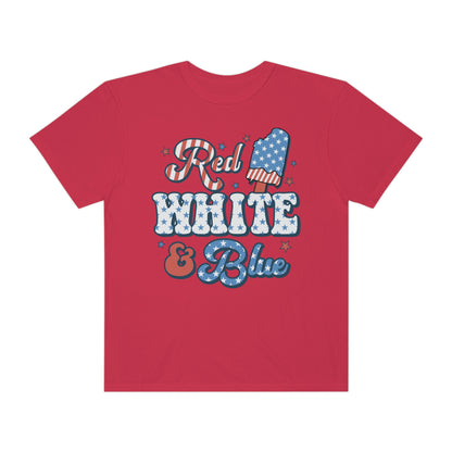 Retro Red, White and Blue Comfort Colors® Shirt