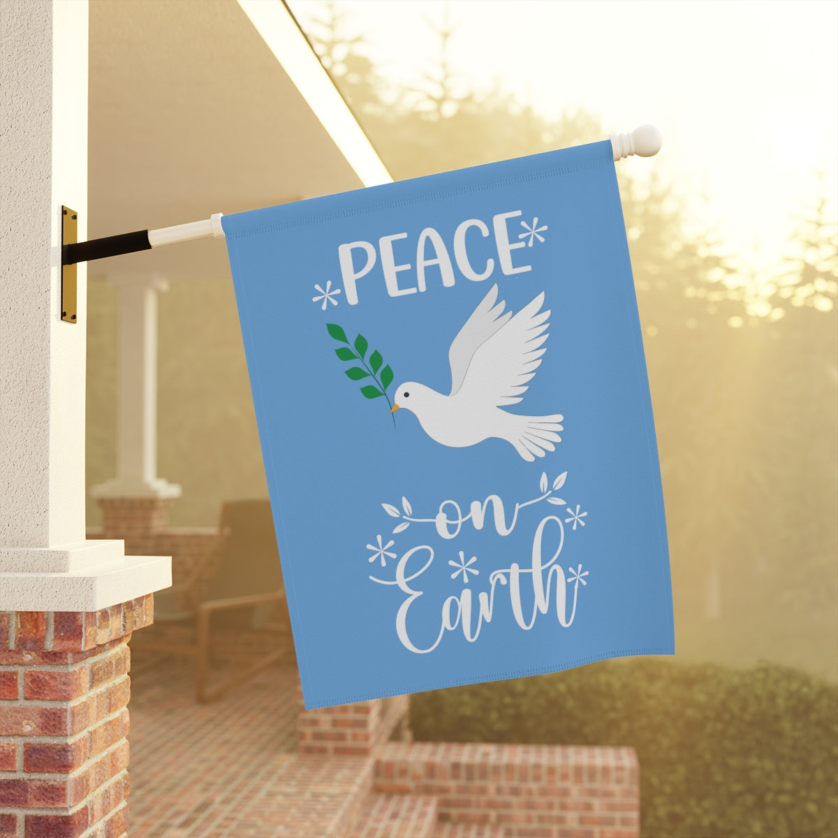 Peace on Earth Garden Banner & House Flag