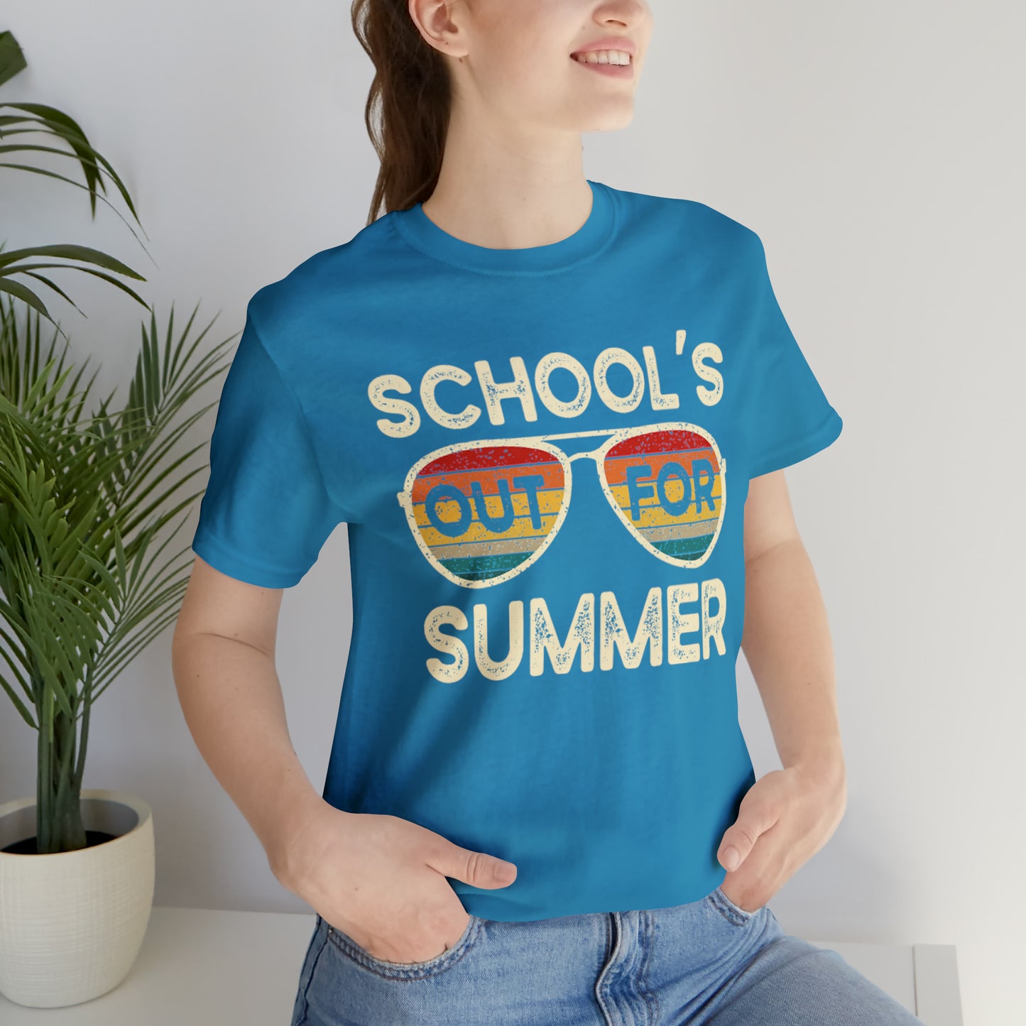 Schools Out for Summer Retro Sunglasses Shirt