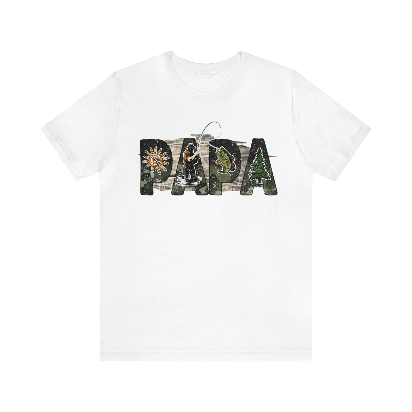 Papa Fishing in Nature Shirt