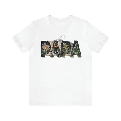 Papa Fishing in Nature Shirt