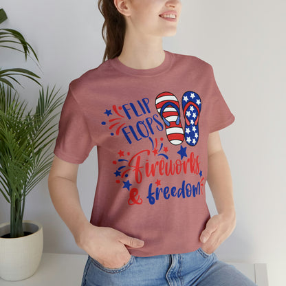 Flip Flops Fireworks & Freedom Shirt