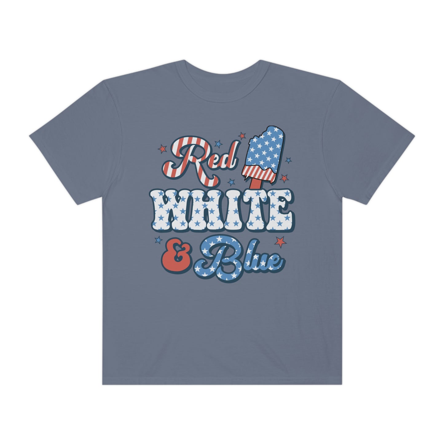 Retro Red, White and Blue Comfort Colors® Shirt