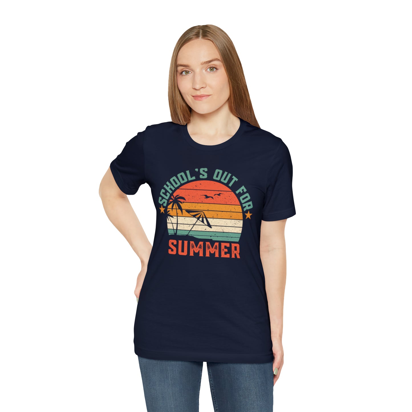 Schools Out For Summer Retro Tropical Shirt