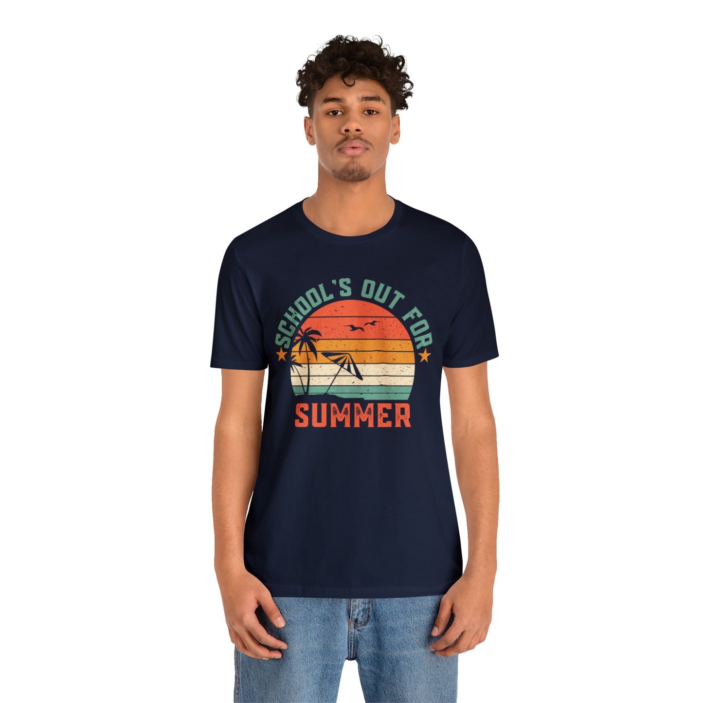 Schools Out For Summer Retro Tropical Shirt