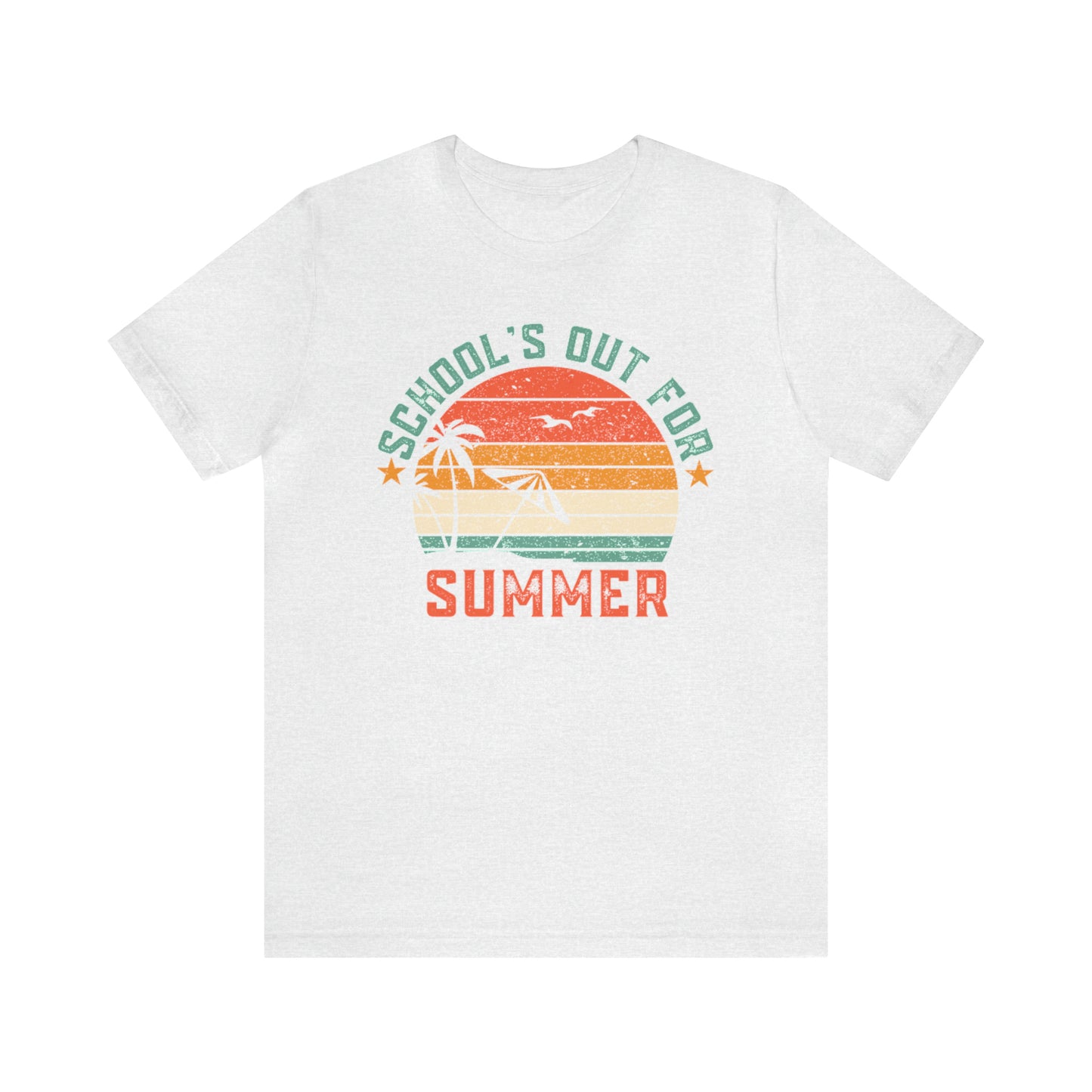 Schools Out For Summer Retro Tropical Shirt