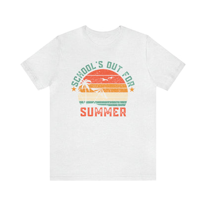 Schools Out For Summer Retro Tropical Shirt