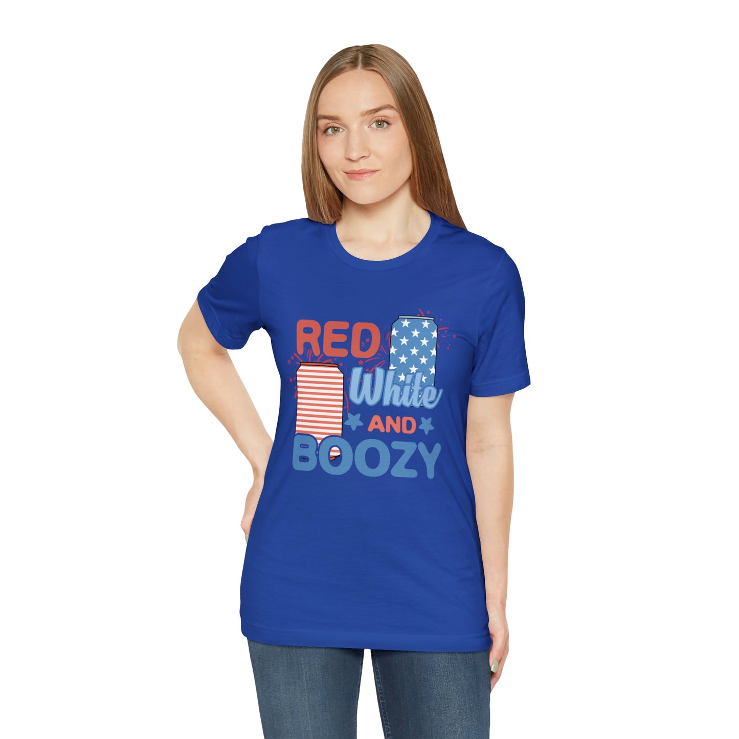 Red Bhite and Boozy Shirt