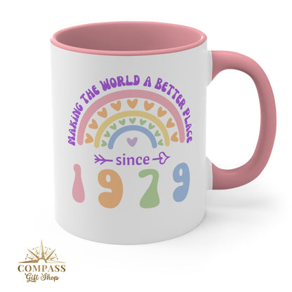 Custom "Making the World a Better Place" Rainbow Mug - Custom Birthday Mug!