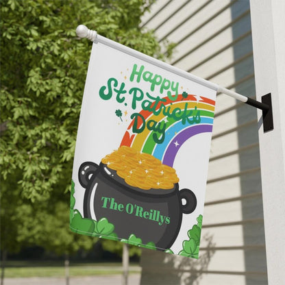 Happy St. Patrick's Day Garden or House Flag