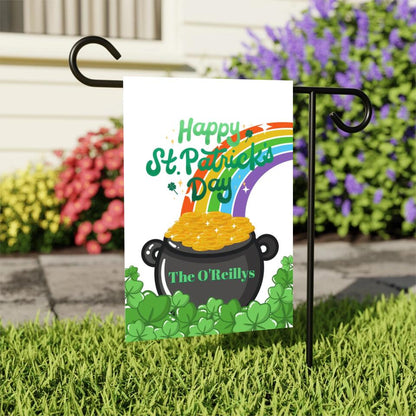 Happy St. Patrick's Day Garden or House Flag