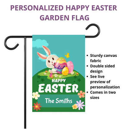 Happy Easter Personalized Garden or House Flag