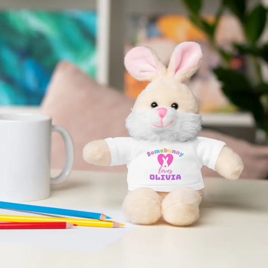 Personalized "Somebunny Loves" Stuffed Bunny