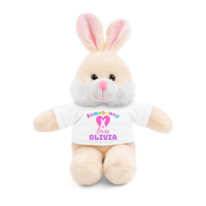 Personalized "Somebunny Loves" Stuffed Bunny