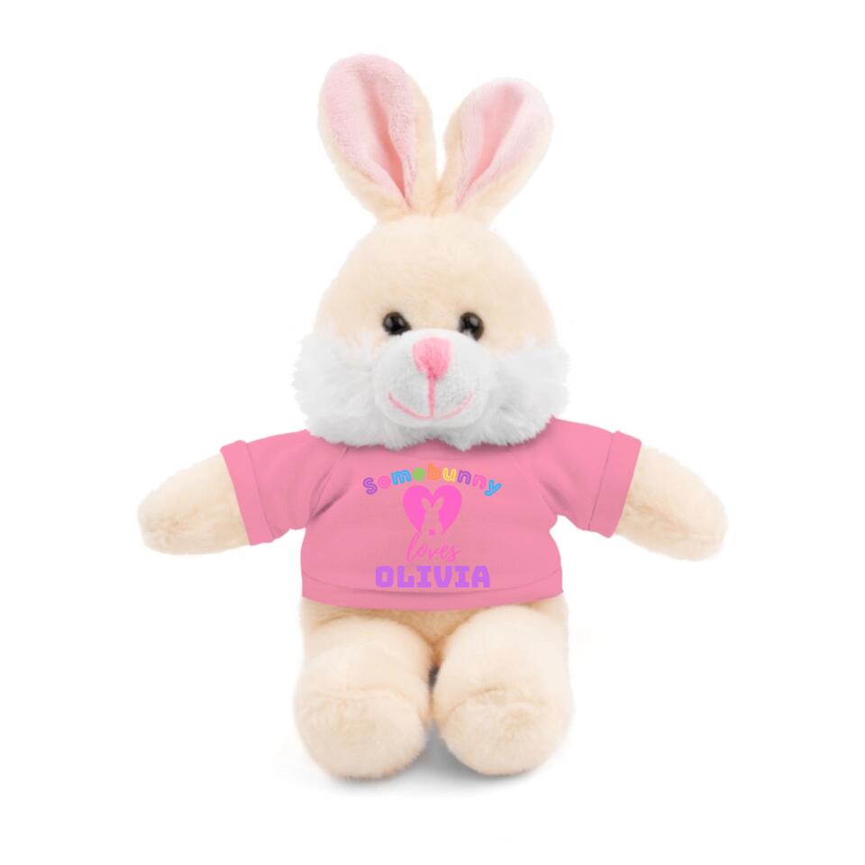 Personalized "Somebunny Loves" Stuffed Bunny