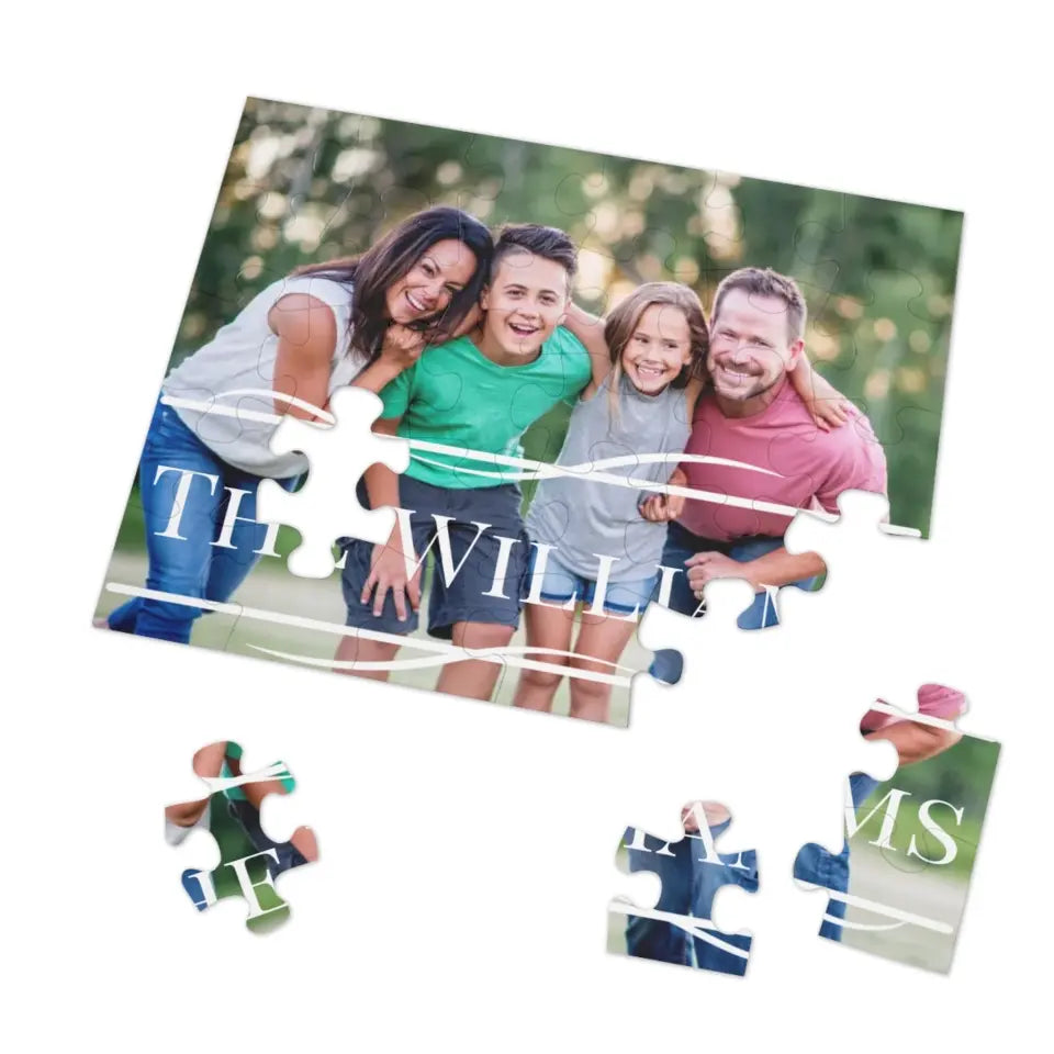 Family Photo Puzzle with Tin Box - 5  Sizes