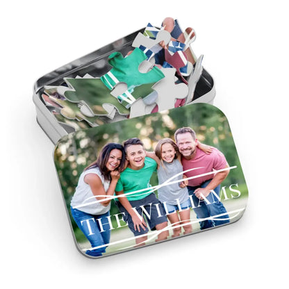 Family Photo Puzzle with Tin Box - 5  Sizes