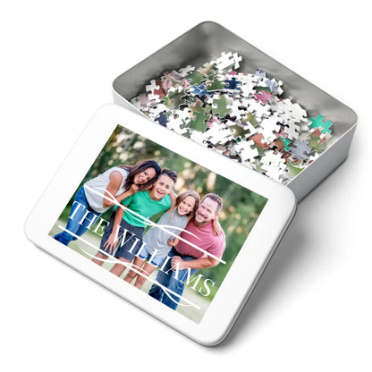 Family Photo Puzzle with Tin Box - 5  Sizes