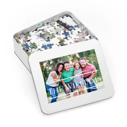 Family Photo Puzzle with Tin Box - 5  Sizes