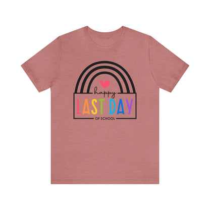 Happy Last Day Of School Teacher Student Graduation Rainbow Shirt