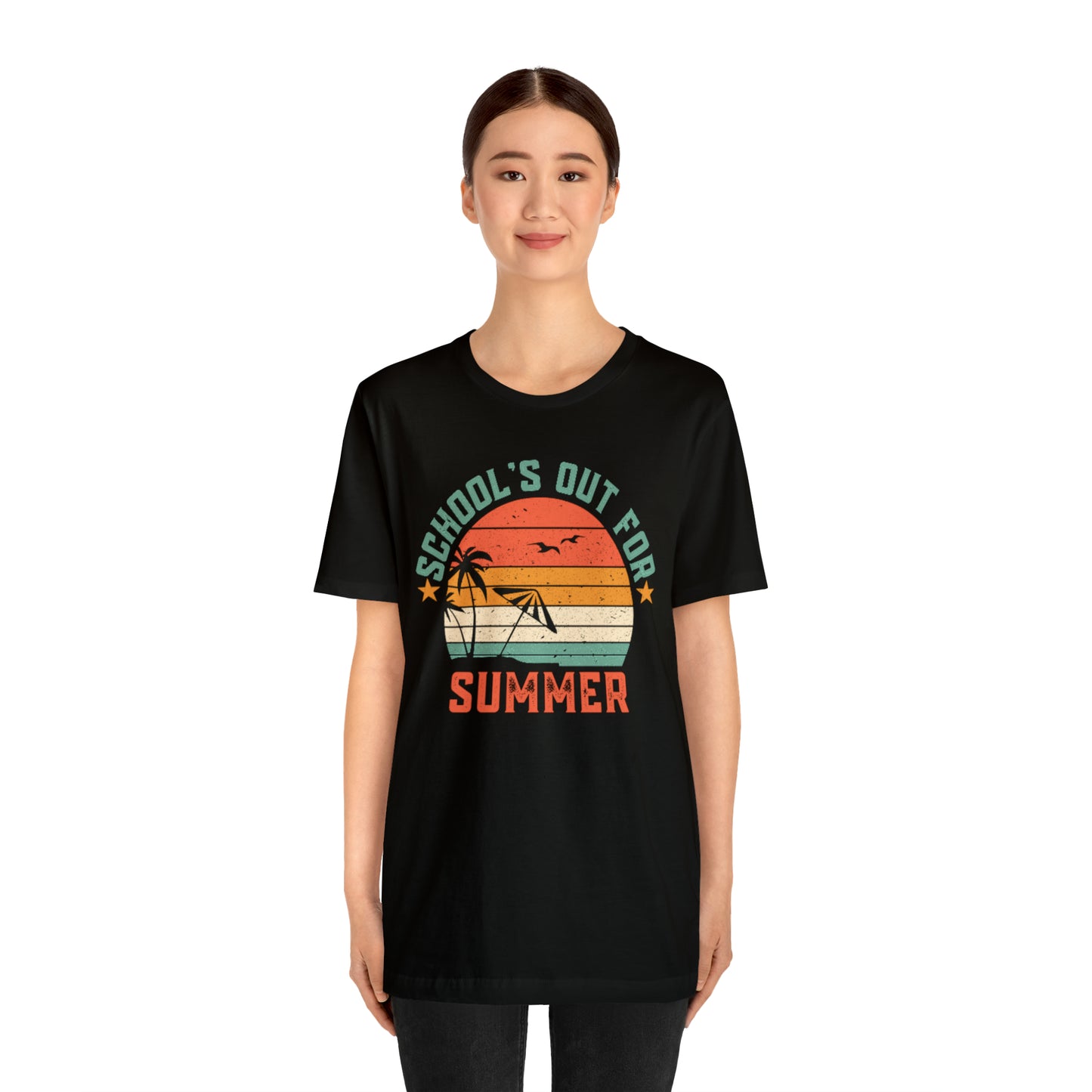 Schools Out For Summer Retro Tropical Shirt